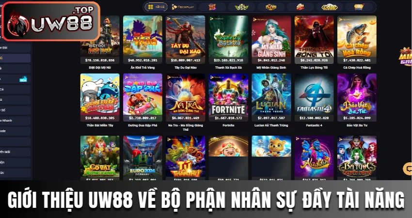 Giới Thiệu UW88 - Điểm Hẹn Giải Trí Uy Tín Nhất Năm 2025 3 Giới thiệu UW88 về bộ phận nhân sự đầy tài năng