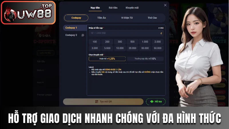 Trang chủ 34 Hỗ trợ giao dịch nhanh chóng với đa hình thức tiện lợi